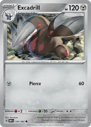 147/197 Excadrill - Obsidian Flames by Poké Zen DXB on MYNTED