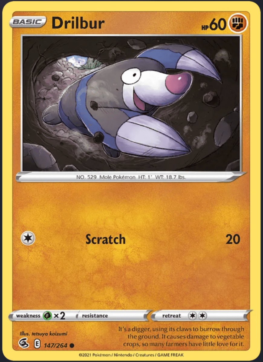 147/264 Drilbur - Fusion Strike by Poké Zen DXB on MYNTED