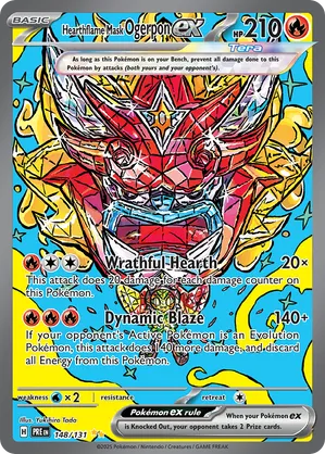 148/131 Heartflame Mask Ogerpon ex - Prismatic Evolutions by Poké Zen DXB on MYNTED