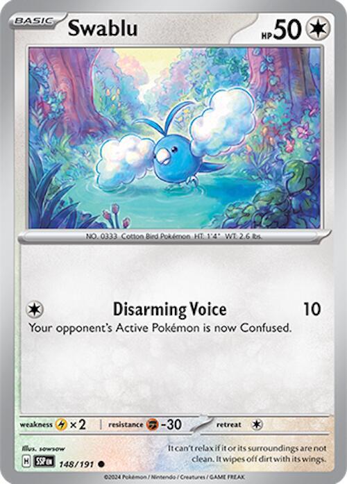148/191 Swablu Normal · Surging Sparks (SSP) by PokeMarsi on MYNTED