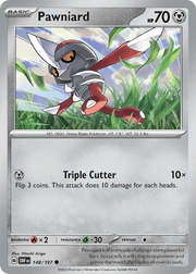 148/197 Pawniard - Holo - Obsidian Flames / Kingambit Illustration Collection by Poké Zen DXB on MYNTED
