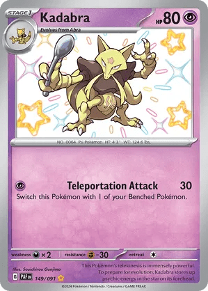 149/091 Kadabra - Paldean Fates by Poké Zen DXB on MYNTED