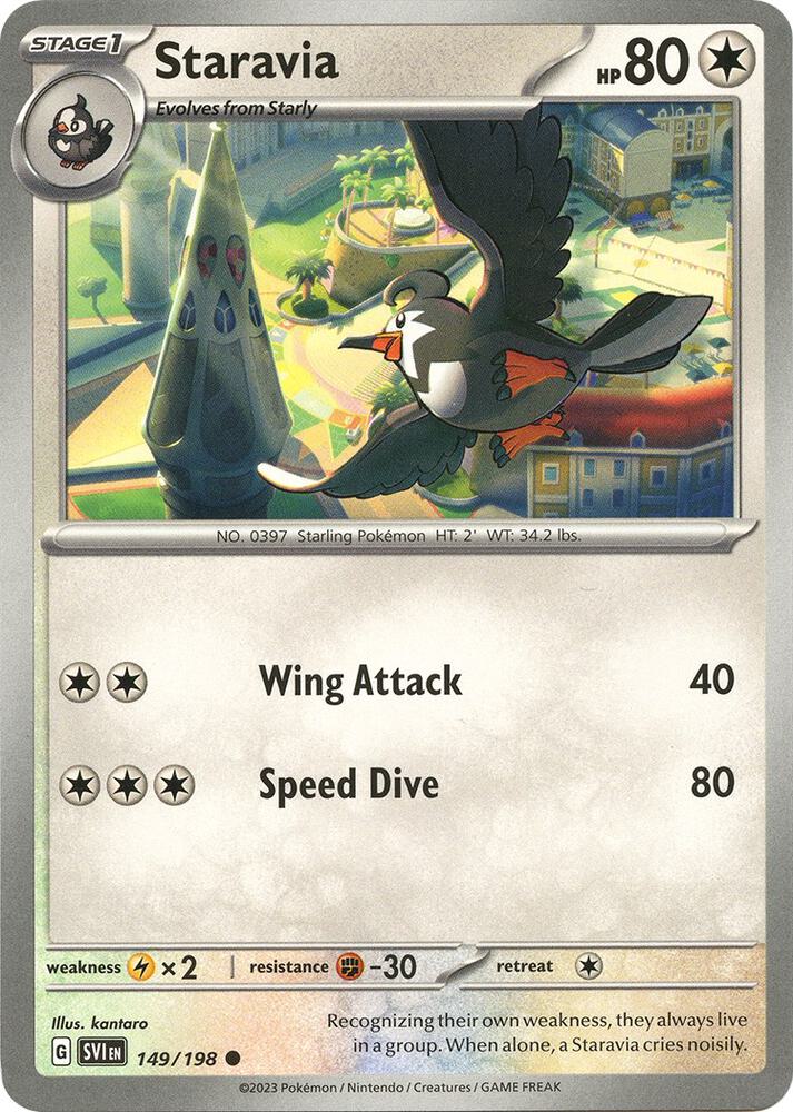 149/198 Staravia Normal · Scarlet & Violet (SVI) by PokeMarsi on MYNTED