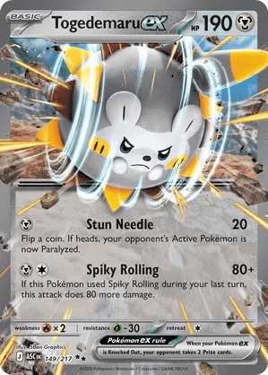 149/217 Togedemaru ex - Ascended Heroes by Poké Zen DXB on MYNTED