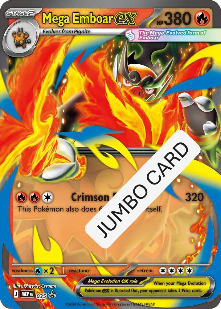 Mega Emboar ex (Jumbo card)