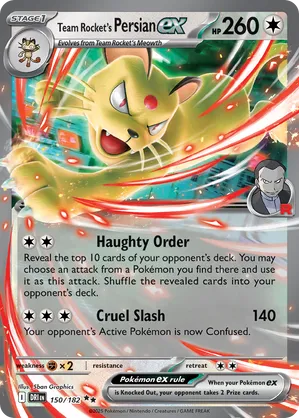 150/182 Team Rocket's Persian ex - Destined Rivals by Poké Zen DXB on MYNTED