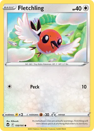 150/195 Fletchling - Silver Tempest by Poké Zen DXB on MYNTED