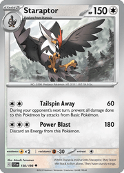 150/198 Staraptor - Scarlet & Violet by Poké Zen DXB on MYNTED