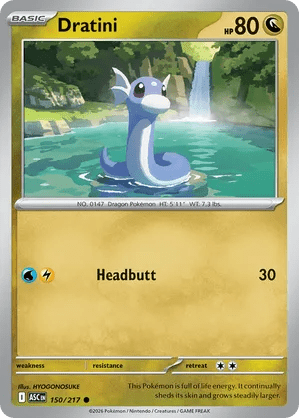 150/217 Dratini - Ascended Heroes by Poké Zen DXB on MYNTED
