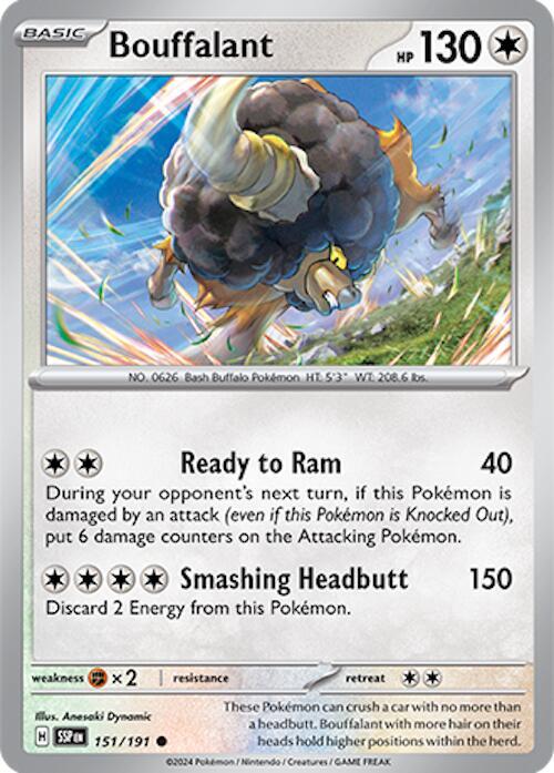 151/191 Bouffalant Normal · Surging Sparks (SSP) by PokeMarsi on MYNTED