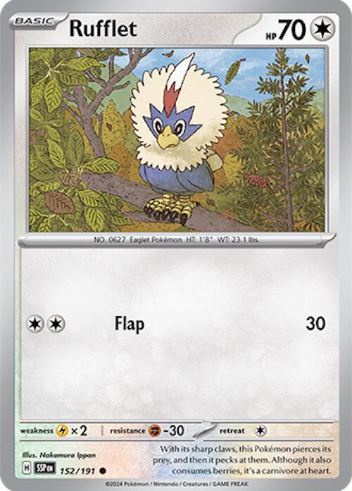 152/191 Rufflet Normal · Surging Sparks (SSP) by PokeMarsi on MYNTED