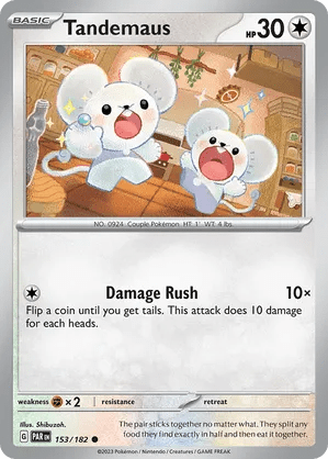 153/182 Tandemaus - Reverse Holo - Paradox Rift by Poké Zen DXB on MYNTED