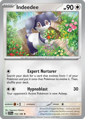 153/198 Indeedee - Scarlet & Violet by Poké Zen DXB on MYNTED