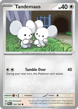 154/182 Tandemaus - Reverse Holo - Paradox Rift by Poké Zen DXB on MYNTED