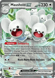 155/182 Maushold ex - Paradox Rift by Poké Zen DXB on MYNTED