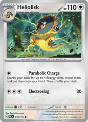 155/191 Heliolisk Normal · Surging Sparks (SSP) by PokeMarsi on MYNTED