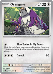 156/191 Oranguru Normal · Surging Sparks (SSP) by PokeMarsi on MYNTED