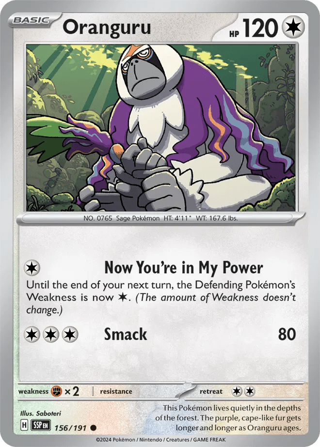156/191 Oranguru - Surging Sparks by Poké Zen DXB on MYNTED