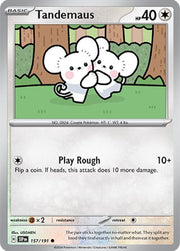 157/191 Tandemaus Reverse Holo · Surging Sparks (SSP) by PokeMarsi on MYNTED