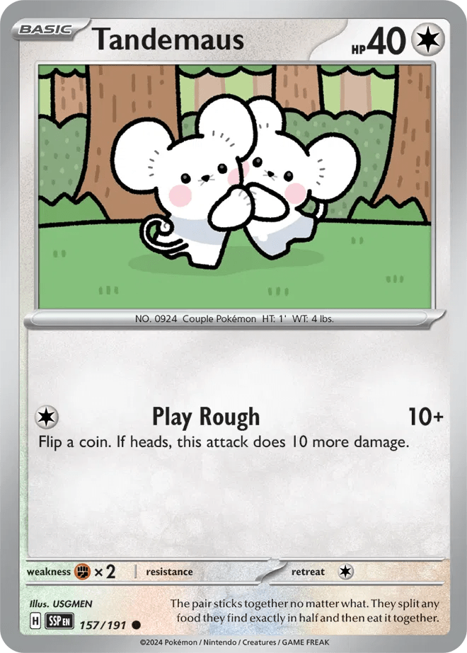 157/191 Tandemaus - Surging Sparks by Poké Zen DXB on MYNTED