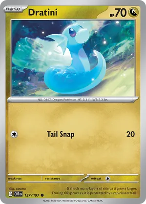 157/197 Dratini - Obsidian Flames by Poké Zen DXB on MYNTED