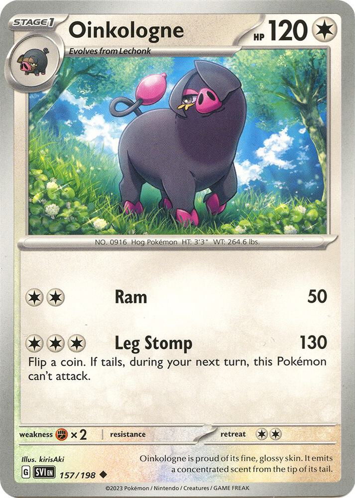 157/198 Oinkologne Reverse Holo · Scarlet & Violet (SVI) by PokeMarsi on MYNTED