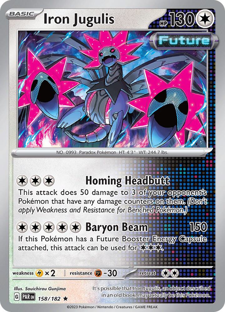 158/182 Iron Jugulis Holofoil · Paradox Rift (PAR) by PokeMarsi on MYNTED