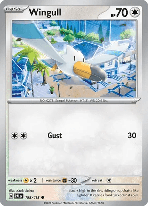 158/193 Wingull - Reverse Holo - Paldea Evolved by Poké Zen DXB on MYNTED