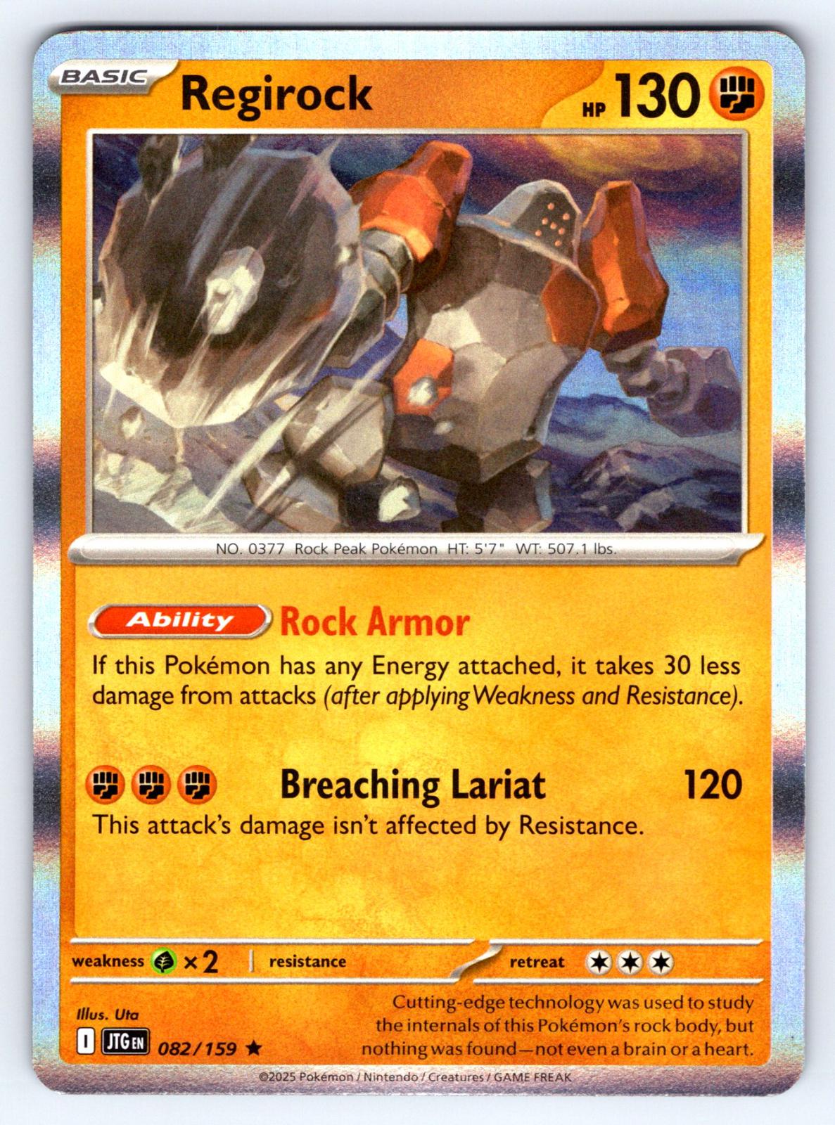 Regirock #82 Pokemon Journey Together