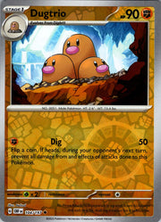 Dugtrio [Reverse Holo] #104 Pokemon Obsidian Flames