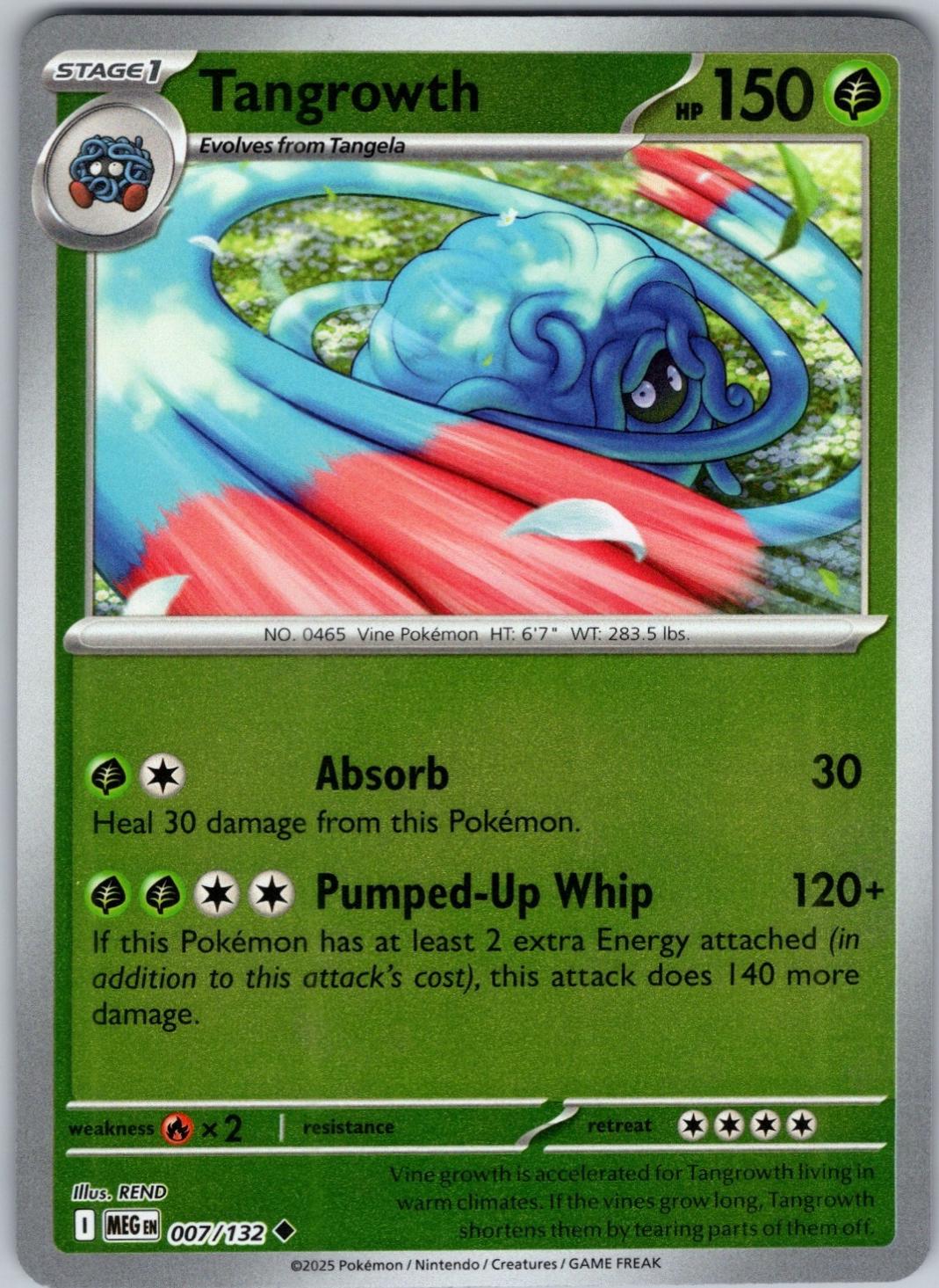 Tangrowth [Reverse Holo] #7 Pokemon Mega Evolution