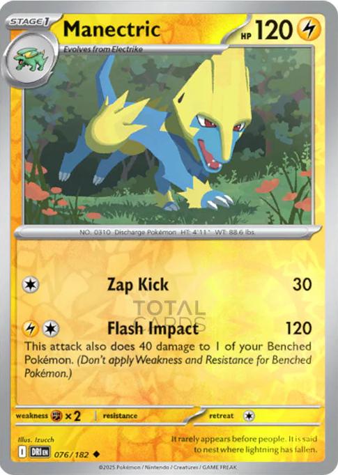 Manectric [Reverse Holo] #76 Pokemon Destined Rivals