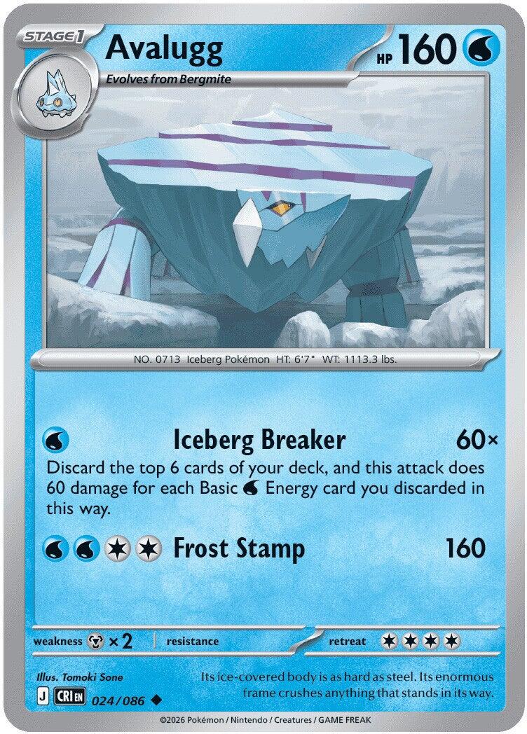 Avalugg #24 Pokemon Chaos Rising