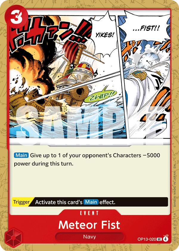 Meteor Fist OP13-020 One Piece Carrying on His Will