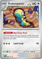 Dudunsparce #80 Pokemon Prismatic Evolutions HOLO