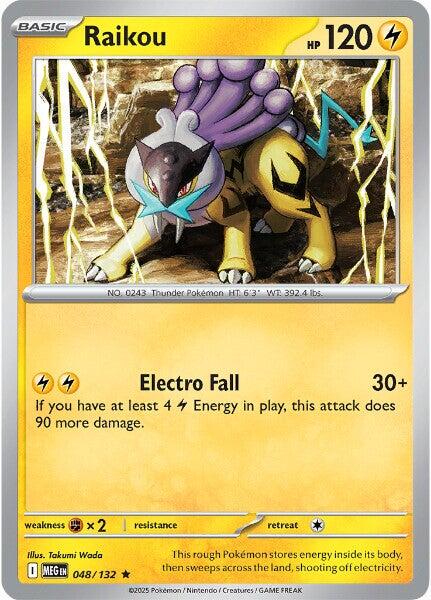Raikou #48 Pokemon Mega Evolution HOLO
