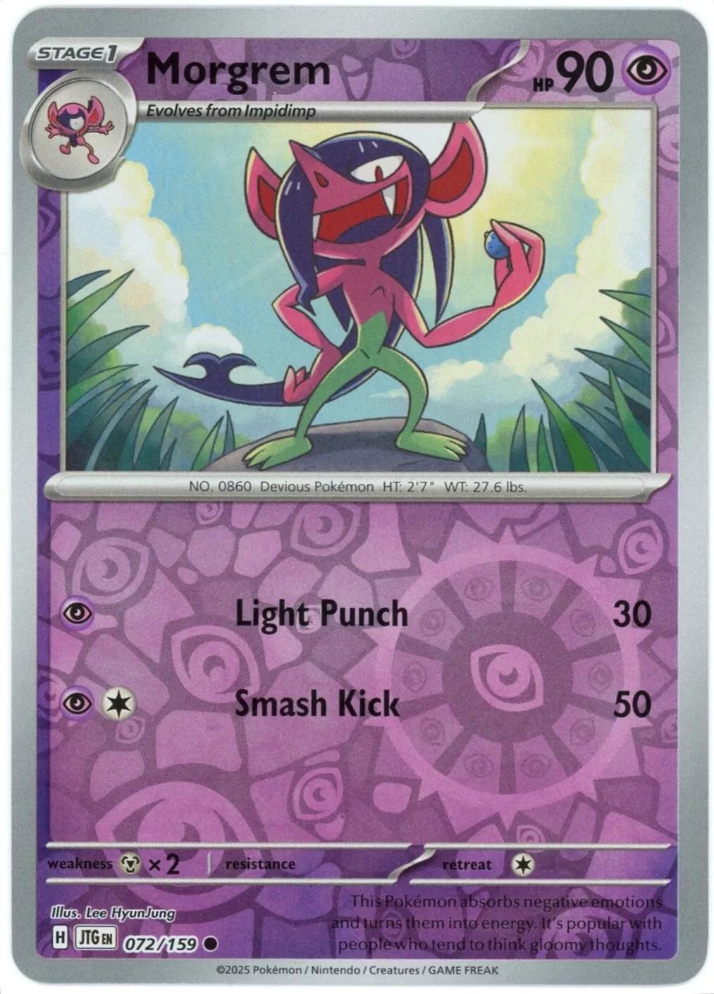 Morgrem [Reverse Holo] #72 Pokemon Journey Together