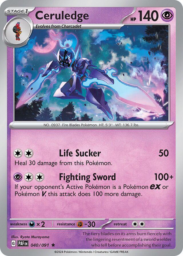 Ceruledge #40 Pokemon Paldean Fates HOLO
