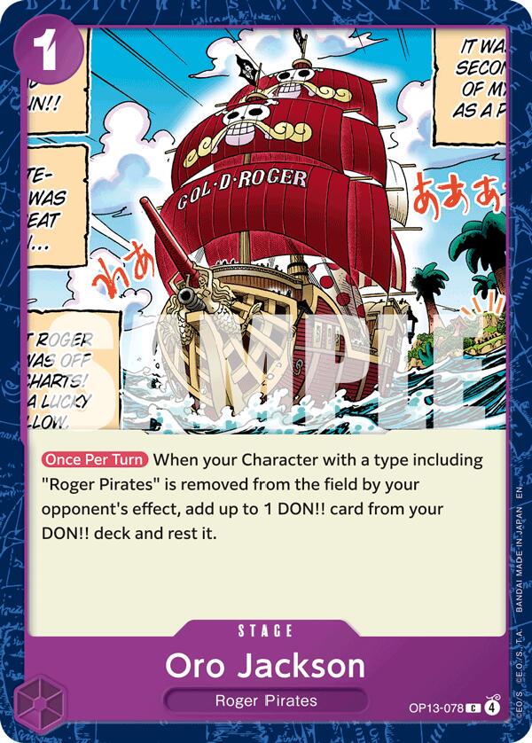 Oro Jackson OP13-078 One Piece Carrying on His Will