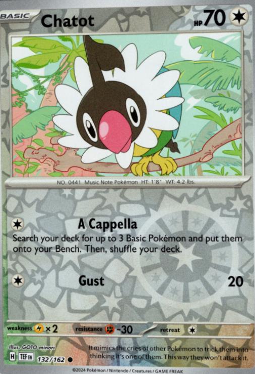 Chatot [Reverse Holo] #132 Pokemon Temporal Forces