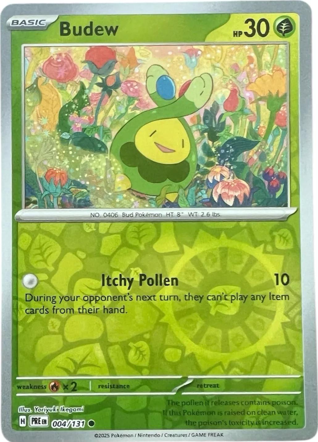 Budew [Reverse] #4 Pokemon Prismatic Evolutions