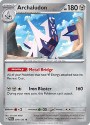 Archaludon #70 Pokemon Prismatic Evolutions HOLO
