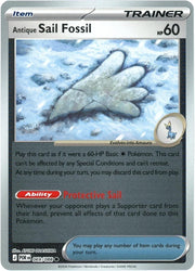 Antique Sail Fossil [Reverse Holo] #69 Pokemon Perfect Order