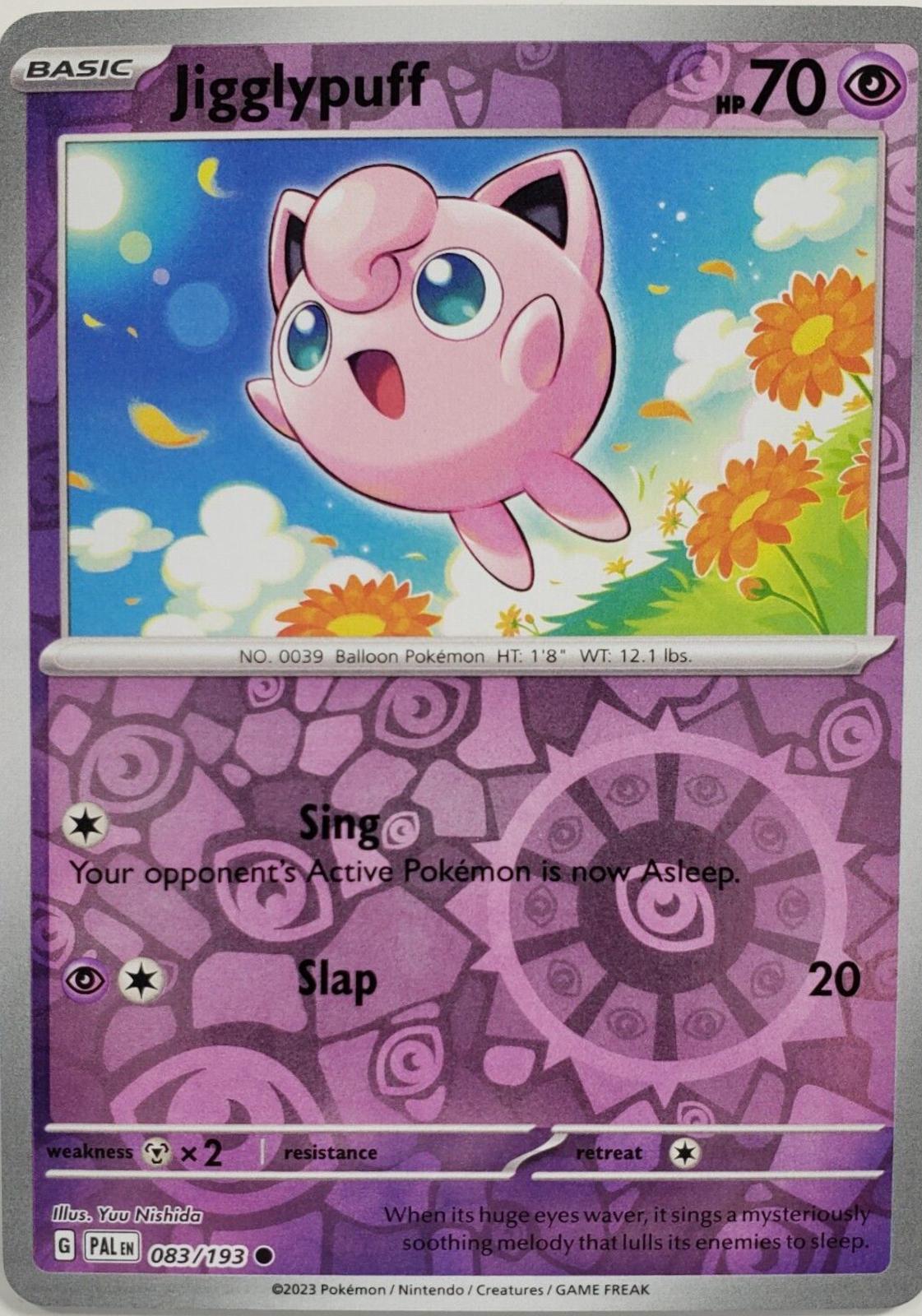 Jigglypuff [Reverse Holo] #83 Pokemon Paldea Evolved