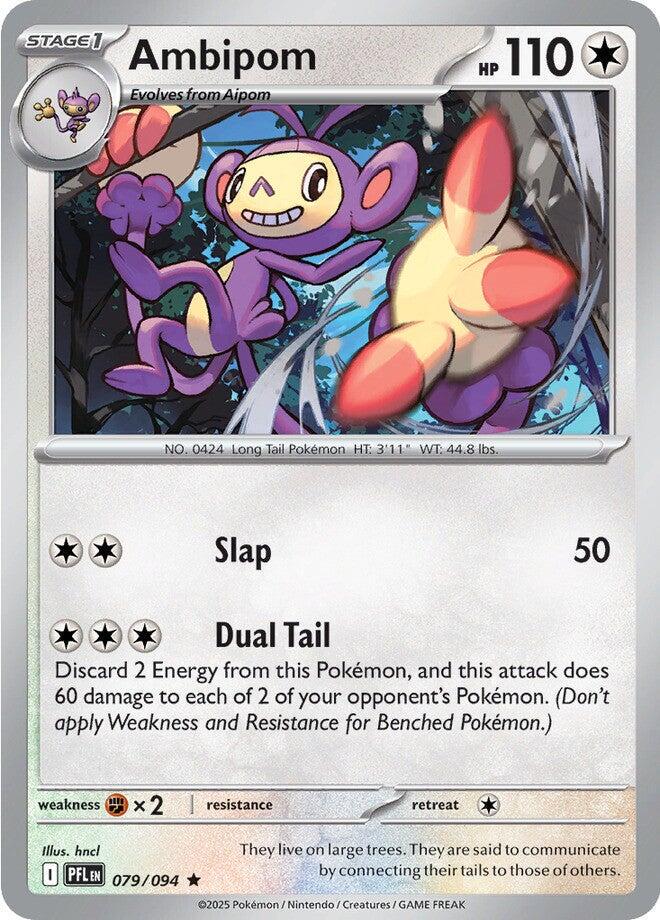 Ambipom #79 Pokemon Phantasmal Flames HOLO