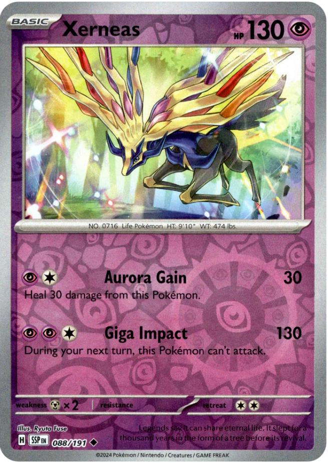 Xerneas [Reverse Holo] #88 Pokemon Surging Sparks