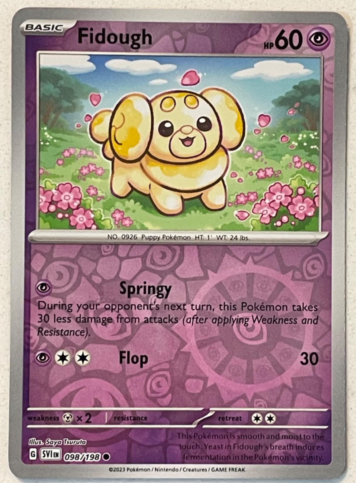 Fidough [Reverse Holo] #98 Pokemon Scarlet & Violet