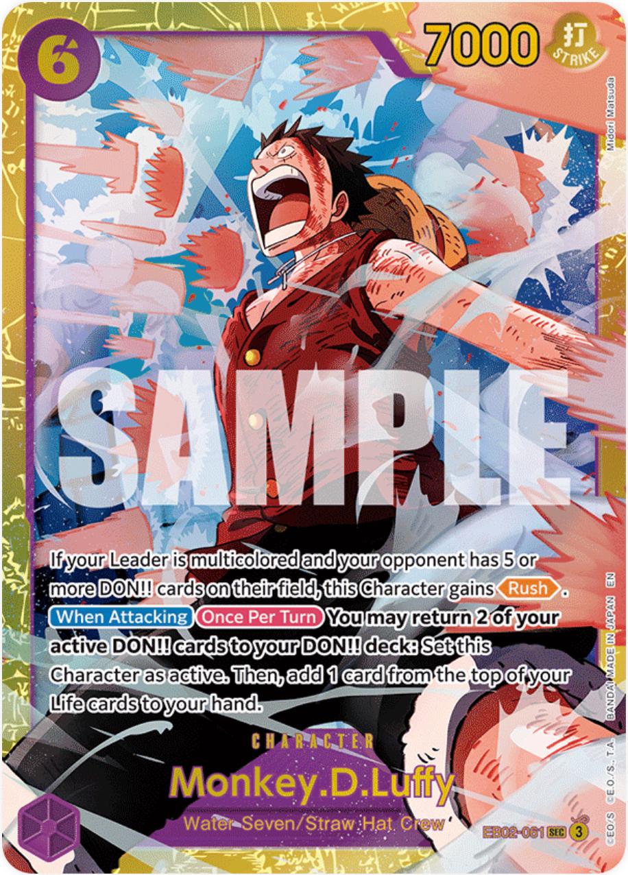 Monkey.D.Luffy EB02-061 One Piece Extra Booster Anime 25th Collection