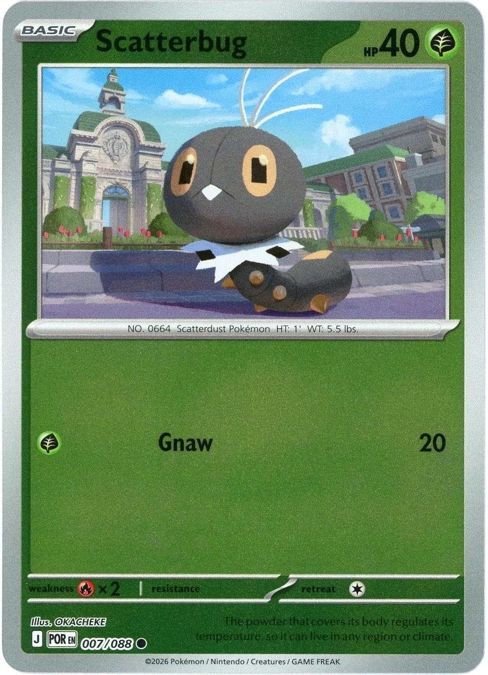 Scatterbug [Reverse Holo] #7 Pokemon Perfect Order