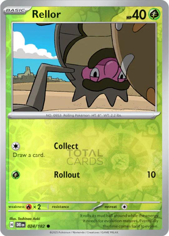 Rellor [Reverse Holo] #24 Pokemon Destined Rivals